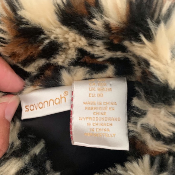 Savannah Mod faux fur jacket Sz 12mos - Picture 4 of 4